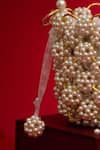 Buy Amyra White Pearls Leila Embellished Bag Online at Aza Fashions Buy_Amyra_White Pearls Leila Embellished Bag_Online_at_Aza_Fashions