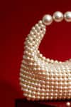 AMYRA_White Pearl Zia Purse _Online_at_Aza_Fashions