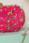 Buy_AMYRA_Pink Print Eva Floral Clutch _Online_at_Aza_Fashions