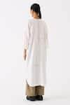 THREE_Ivory Tencel Round Long Patch Pocket Tunic _Online_at_Aza_Fashions