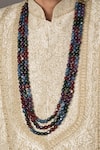 Buy_Queens Jewels_Multi Color Bead Embellished Layered Mala _at_Aza_Fashions