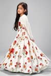 Buy_Bal Bachche By Rohit Bal_Ivory Chanderi Printed Botanical Anarkali Set _Online_at_Aza_Fashions