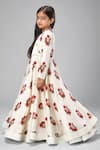 Shop_Bal Bachche By Rohit Bal_Ivory Chanderi Printed Garden Anarkali Set _Online_at_Aza_Fashions