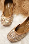 Buy_Jutti Express_Gold Sequin Dabka And Embroidered Juttis _Online_at_Aza_Fashions