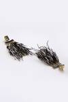 Buy_Bijoux By Priya Chandna_Black Feather Boho Dangler Earrings _Online_at_Aza_Fashions