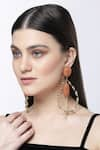 Buy_Bijoux By Priya Chandna_Orange Crystal Twin Infinity Swirl Danglers _at_Aza_Fashions