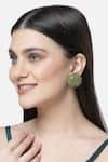 Buy_Bijoux By Priya Chandna_Green Crystal Embellished Stud Earrings _at_Aza_Fashions