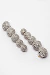 Buy_Bijoux By Priya Chandna_Silver Plated Crystal Embellished Round Studs _Online_at_Aza_Fashions