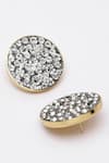 Buy_Bijoux By Priya Chandna_Silver Plated Crystal Embellished Button Studs _Online_at_Aza_Fashions