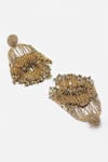 Buy_Bijoux By Priya Chandna_Gold Plated Pearls Crystal Studded Bead Tassel Earrings _Online_at_Aza_Fashions