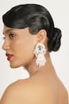 Buy_Bijoux By Priya Chandna_White Pearl Cascade Embellished Chandelier Earrings _Online_at_Aza_Fashions