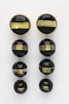 Shop_Bijoux By Priya Chandna_Black Resin Dangler Earrings _Online_at_Aza_Fashions