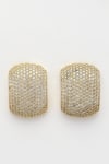 Buy_Bijoux By Priya Chandna_Gold Plated Crystal Studded Earrings _Online_at_Aza_Fashions