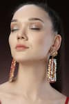 Buy_Bijoux By Priya Chandna_Gold Plated Sequin Embellished Dangler Earrings _Online_at_Aza_Fashions