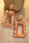 Buy_Bijoux By Priya Chandna_Gold Plated Sequin Embellished Dangler Earrings 