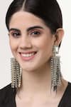 Buy_Bijoux By Priya Chandna_Black Crystal Shoulder Duster Earrings _at_Aza_Fashions