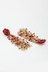 Buy_Bijoux By Priya Chandna_Red Crystal Beaded Waterfall Earrings _Online_at_Aza_Fashions