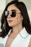 Buy_Do Taara_Green Natural Stones Pearl Eyewear Chain _at_Aza_Fashions