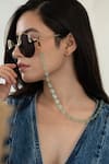 Buy_Do Taara_Green Fluorite Stones Bead Eyewear Chain _at_Aza_Fashions