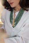 Buy_Do Taara_Green Kundan Studded Layered Necklace _Online_at_Aza_Fashions