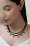 Buy_Do Taara_Multi Color Tourmaline Stone Embellished Necklace _at_Aza_Fashions