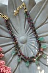 Shop_Do Taara_Multi Color Tourmaline Stone Embellished Necklace _at_Aza_Fashions