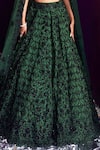 Angad Singh_Green Organza Embroidery Dori Sweetheart Neck Bridal Lehenga Set _at_Aza_Fashions