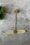 Buy_Studio6 Jewels_Green Pearls, Stones Floral Kundan Studded Hand Harness- Single Pc _at_Aza_Fashions