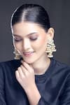 Buy_Moh-Maya by Disha Khatri_Gold Plated Pearl Embellished Earrings _at_Aza_Fashions