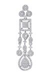 Moh-Maya By Disha Khatri_Silver Plated Zari Zircon Embellished Necklace Set _Online_at_Aza_Fashions
