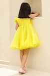 Shop_JANYAS CLOSET_Yellow Organza Plain Dance Like Lilibet Flowy Dress _at_Aza_Fashions