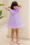 JANYAS CLOSET_Purple Fancy Fabric Embellished Sequin Butterfly Dress _Online_at_Aza_Fashions