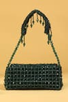 Shop_MODARTA_Green Crystal Beads Embellished Bag _Online_at_Aza_Fashions