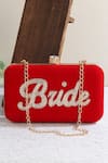 Buy_House of Webhin_Red Embroidery Bridal Bliss Clutch Bag _at_Aza_Fashions