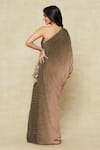 Tarun Tahiliani_Beige One Shoulder Ombre Kaftan Dress _Online_at_Aza_Fashions