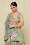 Buy_Lovetobag_Grey Cutdana Embroidered Potli Bag _Online_at_Aza_Fashions