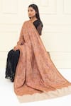 Buy_Pashme Ladakh_Beige Embroidered Floral Heart Pashmina Shawl _at_Aza_Fashions