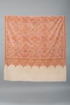 Pashme Ladakh_Beige Embroidered Floral Heart Pashmina Shawl _Online_at_Aza_Fashions