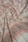 Buy_Pashme Ladakh_Ivory Embroidered Floral Vine Pashmina Shawl 