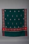 Pashme Ladakh_Green Embroidered Paisley Woven Pashmina Shawl _Online_at_Aza_Fashions