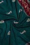 Buy_Pashme Ladakh_Green Embroidered Paisley Woven Pashmina Shawl _Online_at_Aza_Fashions