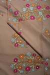 Buy_Pashme Ladakh_Brown Embroidered Dahlia Pashmina Shawl _Online_at_Aza_Fashions