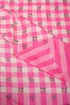 Pashme Ladakh_Pink Embroidered Butti Checkered Pashmina Shawl _at_Aza_Fashions