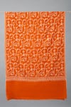 Pashme Ladakh_Orange Embroidered Jaali Pashmina Stole _Online_at_Aza_Fashions