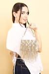 Buy_Born Flash_Gold Chain Tassel Glam Fringe Embellished Bag _Online