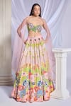 Buy_Papa Don't Preach_Ivory Sequin Embroidered Pearls Scoop Tales Of Confetti Lehenga Set _at_Aza_Fashions