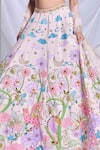 Buy_Papa Don't Preach_Ivory Sequin Embroidered Patchwork Cutout Whimsical Wonderland Lehenga Set 