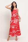 Buy_EWOKE_Red Bemberg Silk Printed Floral Cowl Slip Dress _at_Aza_Fashions