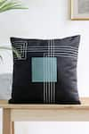 Buy_Mid July Home_Black Velvet Patchwork Abstract Work Set Of 2 Cushion Covers _Online_at_Aza_Fashions