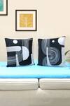 Buy_Mid July Home_Black Velvet Embroidery Mesmerizing Mystery Abstract Set Of 2 Cushion Covers _at_Aza_Fashions